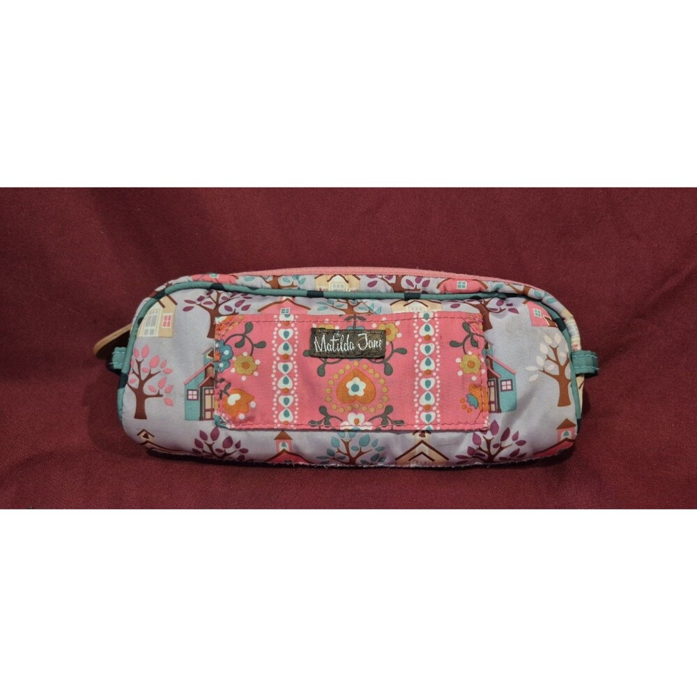 Matilda Jane Once Upon a Time School House Pencil or Cosmetic Pouch EUC